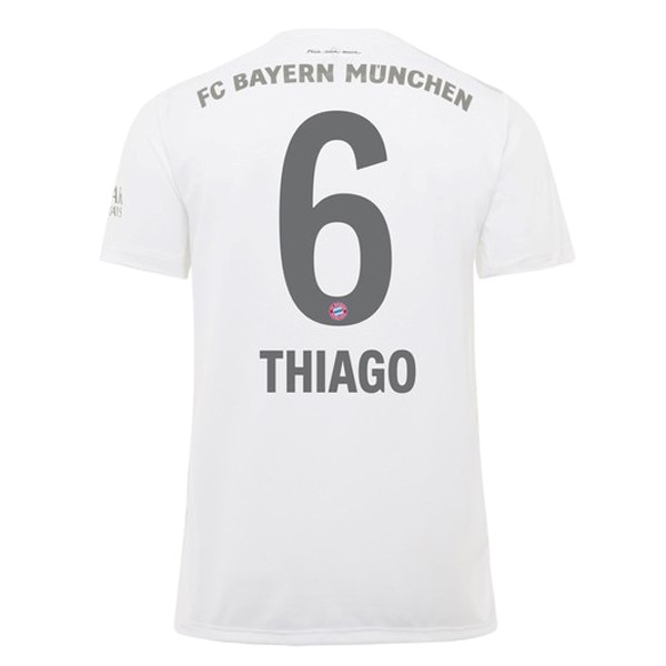 Camiseta Bayern Munich NO.6 Thiago 2ª Kit 2019 2020 Blanco
